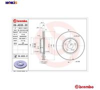 BREMBO 09.A535.21 Brake disc