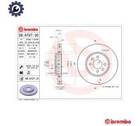 Brake Disc RENAULT CAPTUR I 1.2 TCe 120 09.A727.31
