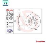 BREMBO 09.A814.11 Brake disc