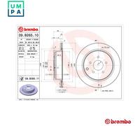 BREMBO 09.B265.11 Brake disc