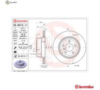 BREMBO 09.B313.11 Brake disc