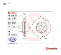 2x BRAKE DISC 09.B356.31 FOR VAUXHALL INSIGNIA/Mk/II OPEL B15SFT D15SFT 1.5L