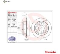 2x BRAKE DISC 09.B612.10 FOR HYUNDAI GRAND/H-1/STAREX/Travel/II/?? iLOAD/Cargo