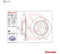 Brembo Prime Line UV Coated Vented Brake Disc 09.B637.11 - High Quality