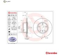 Brembo 09.C114.11 Prime Brake Disc
