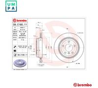 BREMBO 09.C180.11 Brake disc