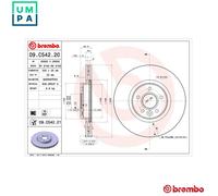 Brake discs BREMBO 09.C542.21