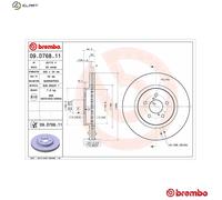BREMBO 09.D768.11 Brake disc