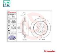 2x BRAKE DISC 09.R124.21 FOR MERCEDES-BENZ M272.945 M276.826/825 3.0L 6cyl 4.0L