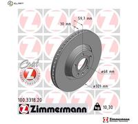 2x BRAKE DISC 100.3318.20 FOR AUDI A8L A6/S6/Allroad BPJ/BYK 2.0L CAHB 2.0L A6