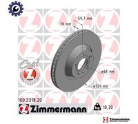 2x BRAKE DISC 100.3318.20 FOR AUDI A8L A6/S6/Allroad BPJ/BYK 2.0L CAHB 2.0L A6