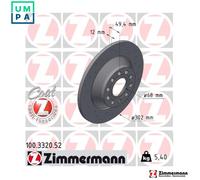 2x BRAKE DISC 100.3320.52 FOR AUDI A6/S6 CAHB/CAHA/BVG/BRF/BNA/CAGB 2.0L 4cyl A6