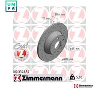 ZIMMERMANN 100.3328.52 Brake disc