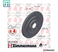 2x BRAKE DISC 100.3338.20 FOR VW AUDI A8L BENTLEY FLYING/SPUR/CONTINENTAL 6cyl