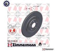 ZIMMERMANN 100.3338.20 Brake disc