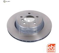 Genuine Febi 5 Stud Rear Vented High Carbon Brake Discs - 104804