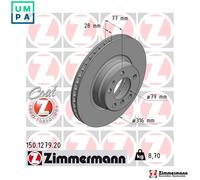 2x BRAKE DISC 150.1279.20 FOR BMW M51D25 2.5L M52B28 2.8L M57D30 2.9L 6cyl 7 E38