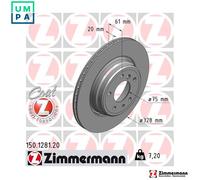 X2 PCS BRAKE DISC 150.1281.20