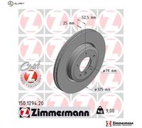 ZIMMERMANN 150.1294.20 Brake disc