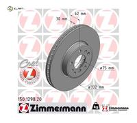 2x BRAKE DISC 150.1298.20 FOR BMW X3/SAV/E83 X5/E53 M57D30 M54B30 3.0L M57D30