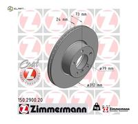 ZIMMERMANN 150.2900.20 Brake disc
