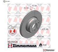 2x BRAKE DISC 150.2901.20 FOR BMW 3/4/Gran/F6/Turismo/F4/Convertible/F2/F8/F82
