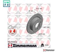 2x BRAKE DISC 150.2928.52 FOR MINI B37 C15 A 1.5L B3815/B3615A 1.5L 3cyl 2.0L