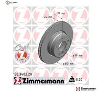 ZIMMERMANN 150.3402.20 Brake disc