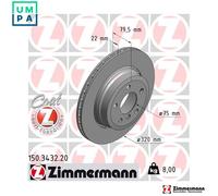 2x BRAKE DISC 150.3432.20 FOR BMW X3/SAV/E83 N47D20C/A N46B20B M47D20 2.0L 4cyl
