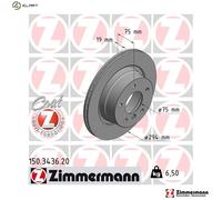 ZIMMERMANN 150.3436.20 Brake disc