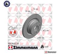 ZIMMERMANN 150.3462.20 Brake disc