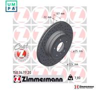 ZIMMERMANN 150.3477.20 Brake disc