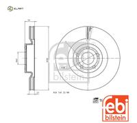 2x BRAKE DISC 184664 FOR FORD KUGA/III FOCUS/IV/Turnier N3DB/N3DA 2.3L 4cyl