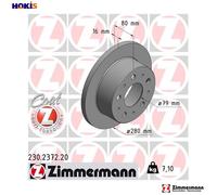 2x BRAKE DISC 230.2372.20 FOR PEUGEOT MANAGER/Platform/Chassis/Van/Bus BOXER