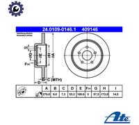 ATE 24.0109-0146.1 Brake disc