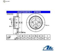 Brake Disc For Kia SPORTAGE 18- Hyundai TUCSON 15-20 ix35 13-15 58411-D3000