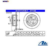 ATE 24.0111-0146.1 Brake disc