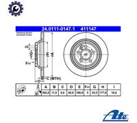 ATE 24.0111-0147.1 Brake disc