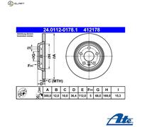 ATE 24.0112-0178.1 Brake disc