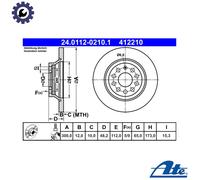ATE 24.0112-0210.1 Brake disc