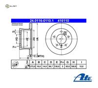 Rear Brake Disc MB VW:903,901 902,W463,2DA 2DD 2DH,2DC 2DF 2DG 2DL 2DM