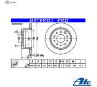 ATE 24.0116-0123.1 Brake disc