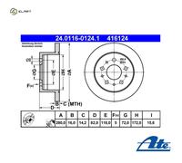 Rear Brake Disc for Fiat Peugeot Citroen:DUCATO,BOXER,JUMPER 4249L0 4246Y7