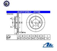 ATE 24.0117-0104.1 Brake disc