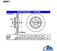 ATE 24.0118-0129.1 Brake disc
