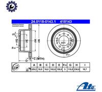 2x BRAKE DISC 24.0118-0143.1 FOR LEXUS TOYOTA PRADO/LAND/CRUISER MACHO 4.7L LX