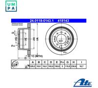 2x BRAKE DISC 24.0118-0143.1 FOR LEXUS TOYOTA PRADO/LAND/CRUISER MACHO 4.7L LX