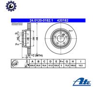 ATE 24.0120-0182.1 Brake disc