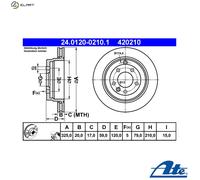 Brake Discs LAND ROVER DISCOVERY III 4.0 V6 24.0120-0210.1