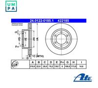 Front Brake Disc for Toyota:LAND CRUISER 90,4 RUNNER 43512-35210 43512-60120